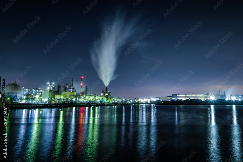 Fototapeta premium 川崎の工場夜景