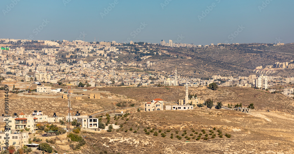 Palestinian cities in in the west bank