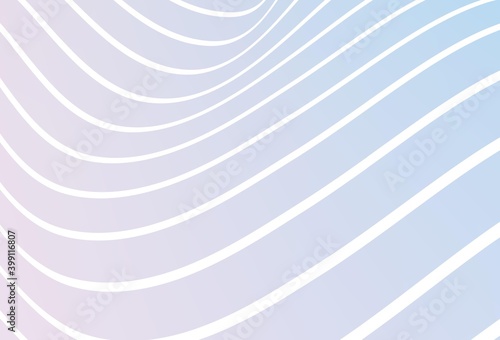 Light Pink, Blue vector background with bent ribbons. Creative illustration in halftone arched style with gradient. The textured pattern for backgrounds.