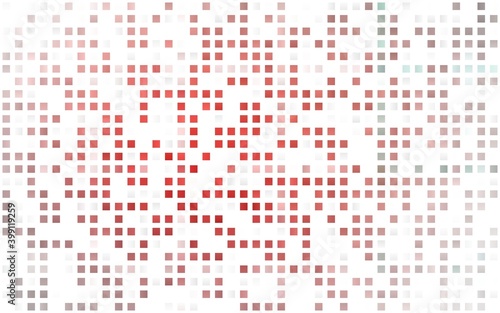 Light Red vector seamless backdrop with rectangles, squares.