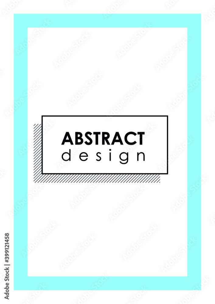 Creative abstract minimalistic poster design