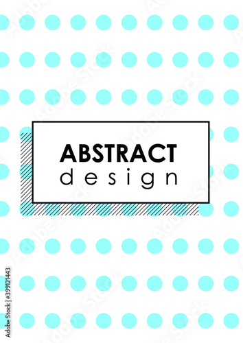 Creative abstract minimalistic poster design