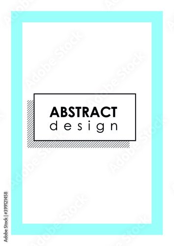 Creative abstract minimalistic poster design