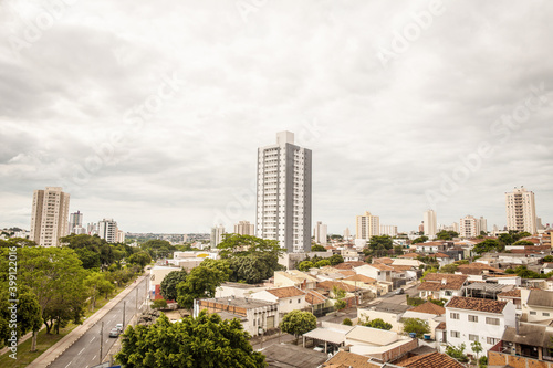 Panoramic view of Avenida Quatorze de Setembro in the city of Presidente Prudente, São Paulo