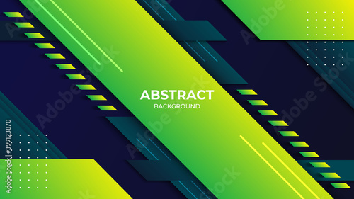 Abstract Modern green Color geometric Background shape design 