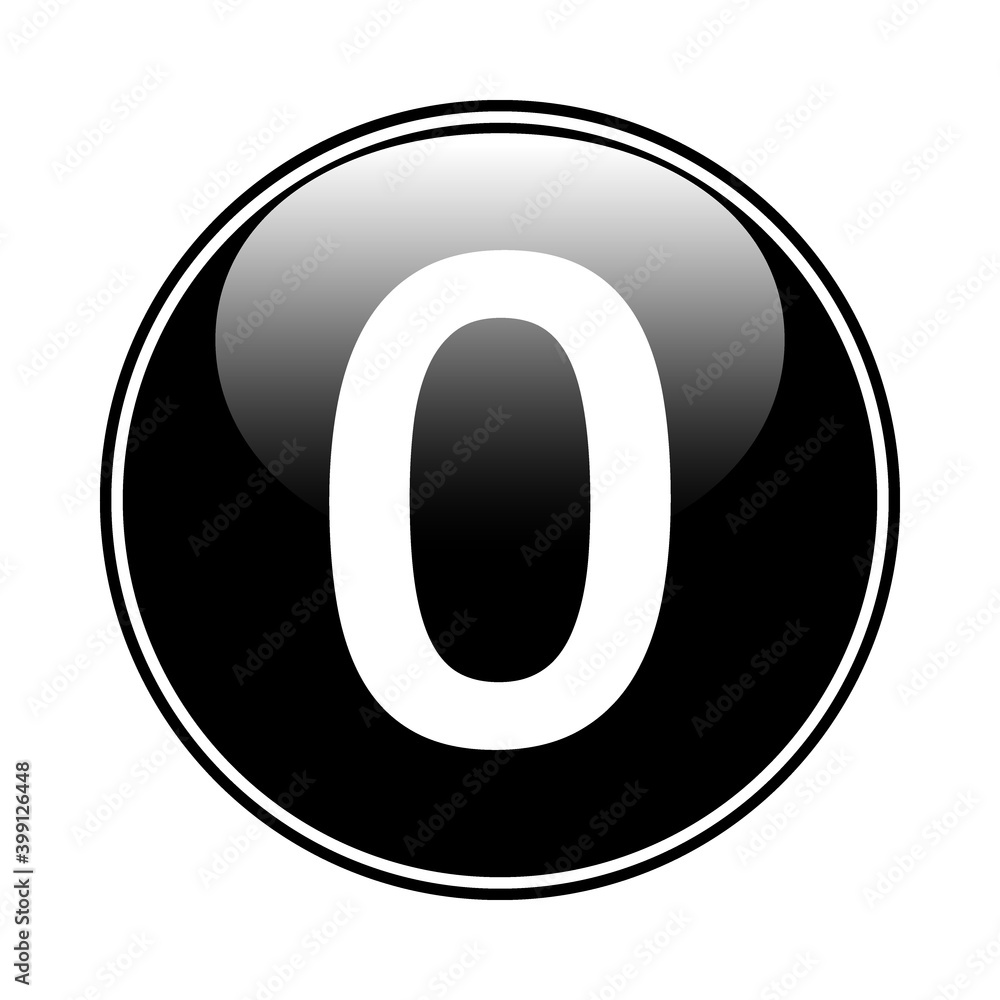 Number zero button. Number zero button.