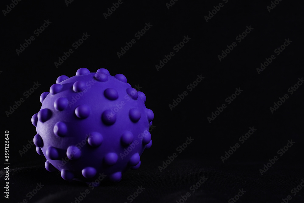 purple colorful bright isolated spiky ball toy, macro purple colorful bright isolated spiky ball toy, macro