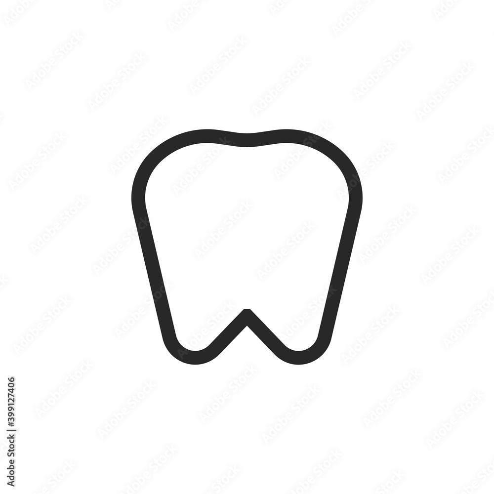 Tooth icon. Symbol of dentist and mouth health. Teeth hygiene vector. Tooth icon. Symbol of dentist and mouth health. Teeth hygiene vector.