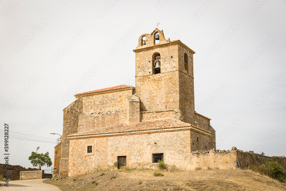 Santa Maria la Mayor church in Pozalmuro village, province of Soria, Castile and Leon, Spain
