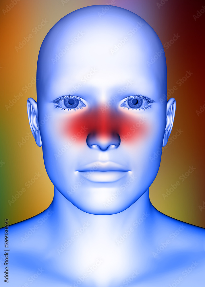 White Human Face - 3D White Human Face - 3D