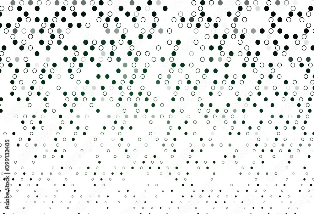 Light Green vector template with circles.