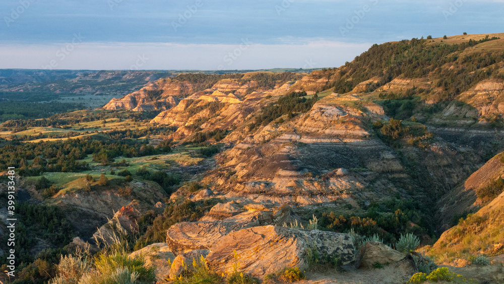 Sperati Point from the Oxbow Overlook in the Theodore Roosevelt National Park