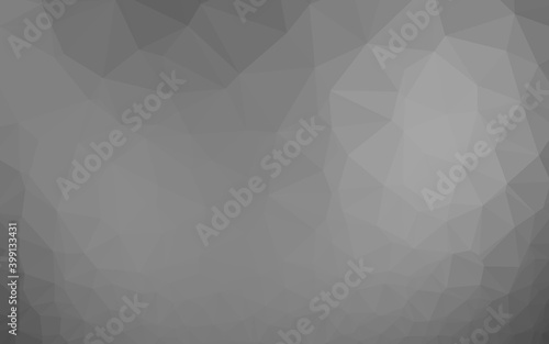 Light Silver, Gray vector triangle mosaic template.