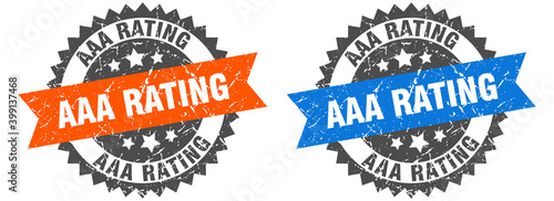aaa rating band sign. aaa rating grunge stamp set
