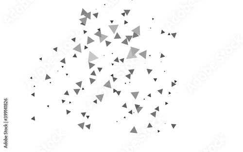 Light Silver, Gray vector background with triangles.