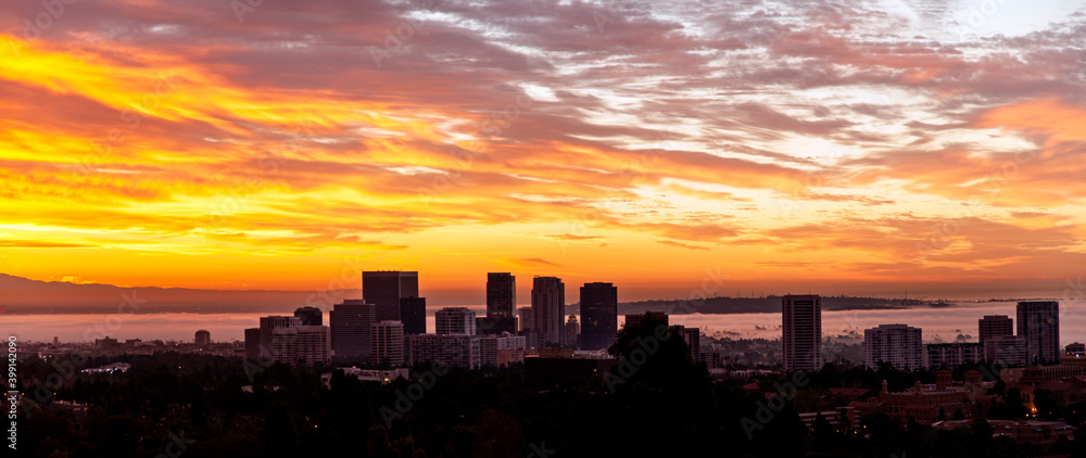 Century City California composite panorama