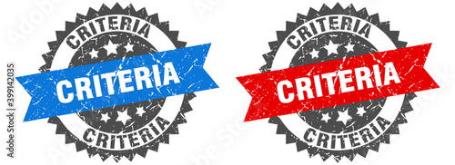 criteria band sign. criteria grunge stamp set