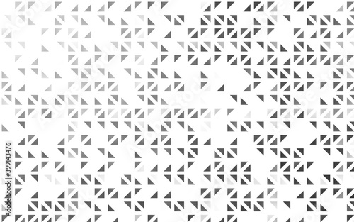 Light Silver  Gray vector cover in polygonal style.