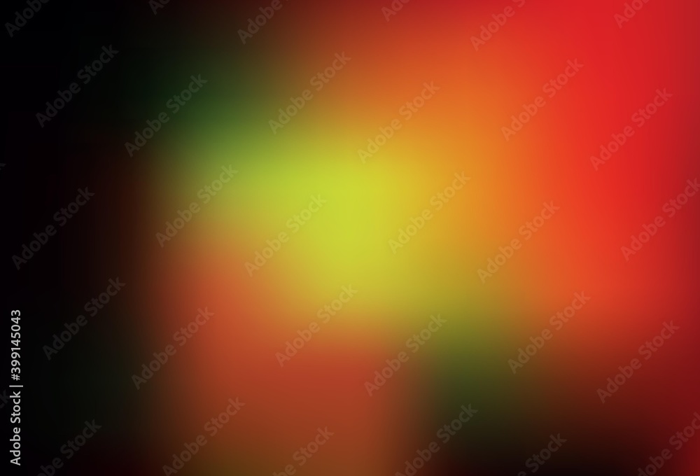 Dark Red vector blurred and colored pattern.