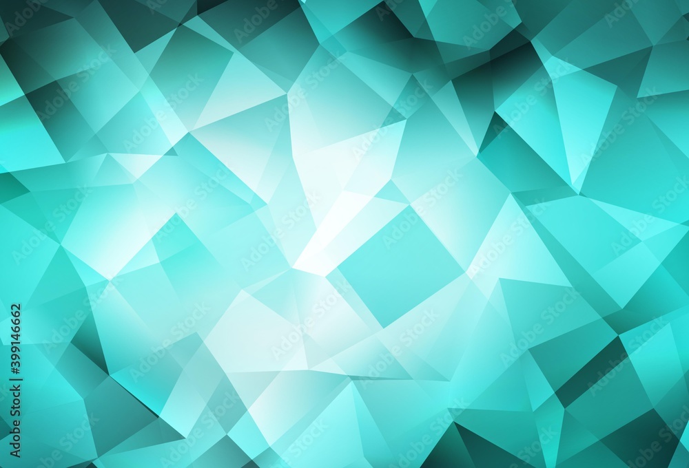 Light Green vector low poly layout. Light Green vector low poly layout.