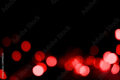 Lights blurred bokeh abstract on dark background, rozmyte światełka na ciemnym tle, tło Walentynki