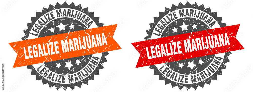 legalize marijuana band sign. legalize marijuana grunge stamp set