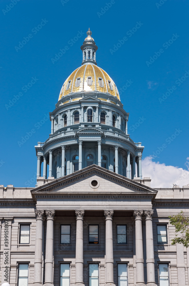 colorado state capitol dome and portico