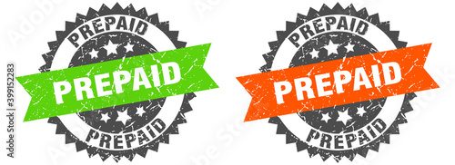 prepaid band sign. prepaid grunge stamp set