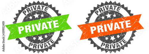 private band sign. private grunge stamp set