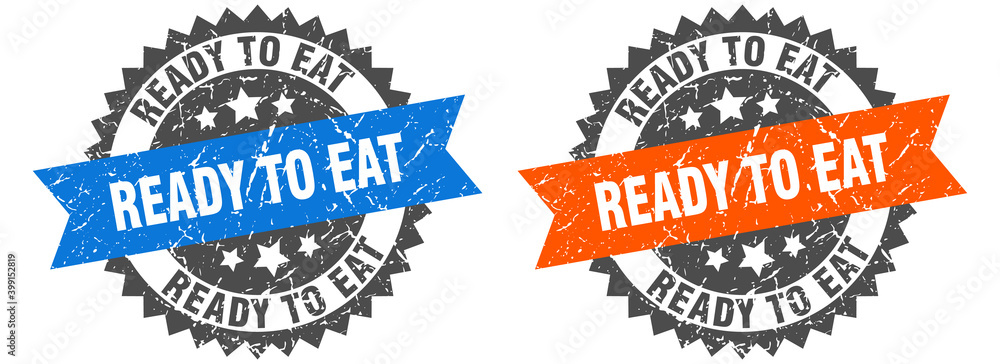 ready to eat band sign. ready to eat grunge stamp set
