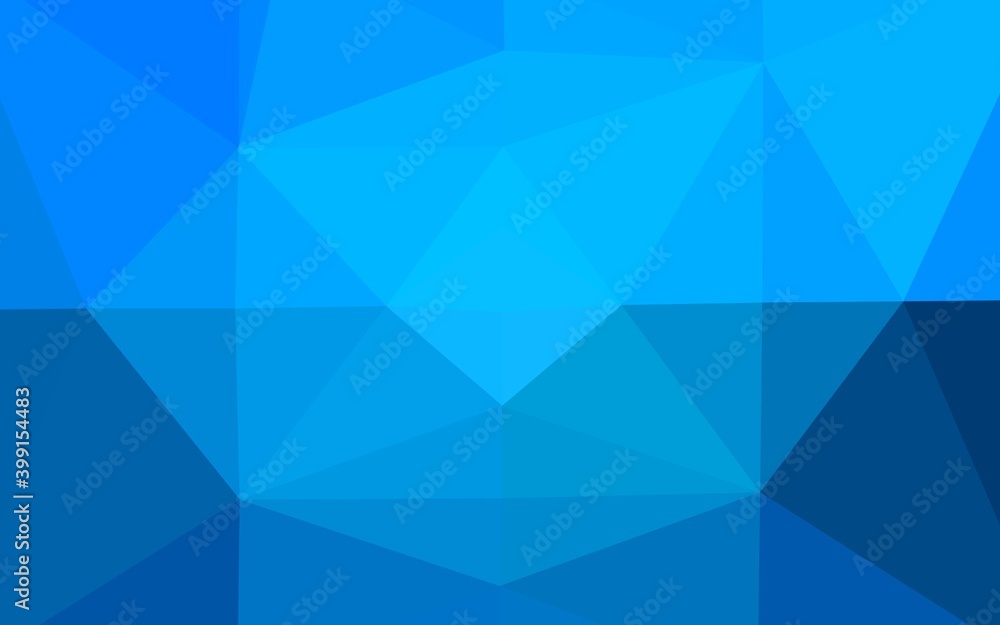 Light BLUE vector polygonal template. Light BLUE vector polygonal template.