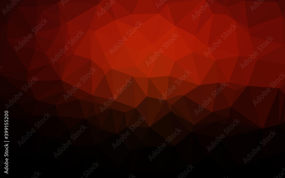 Dark Red vector low poly cover. Dark Red vector low poly cover.