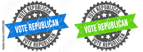 vote republican band sign. vote republican grunge stamp set