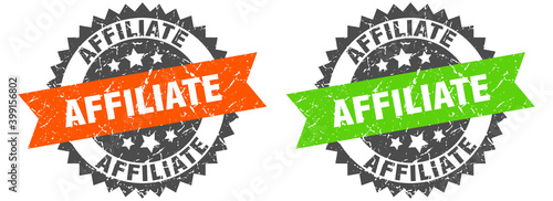 affiliate band sign. affiliate grunge stamp set