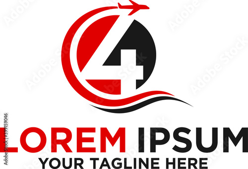 Number Four Cargo logistic logo