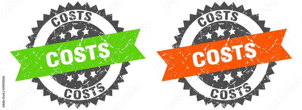 Obraz premium costs band sign. costs grunge stamp set