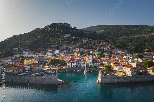 The old harbor of Nafpaktos, Greece