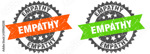 empathy band sign. empathy grunge stamp set
