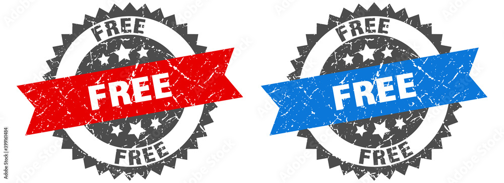 Obraz premium free band sign. free grunge stamp set