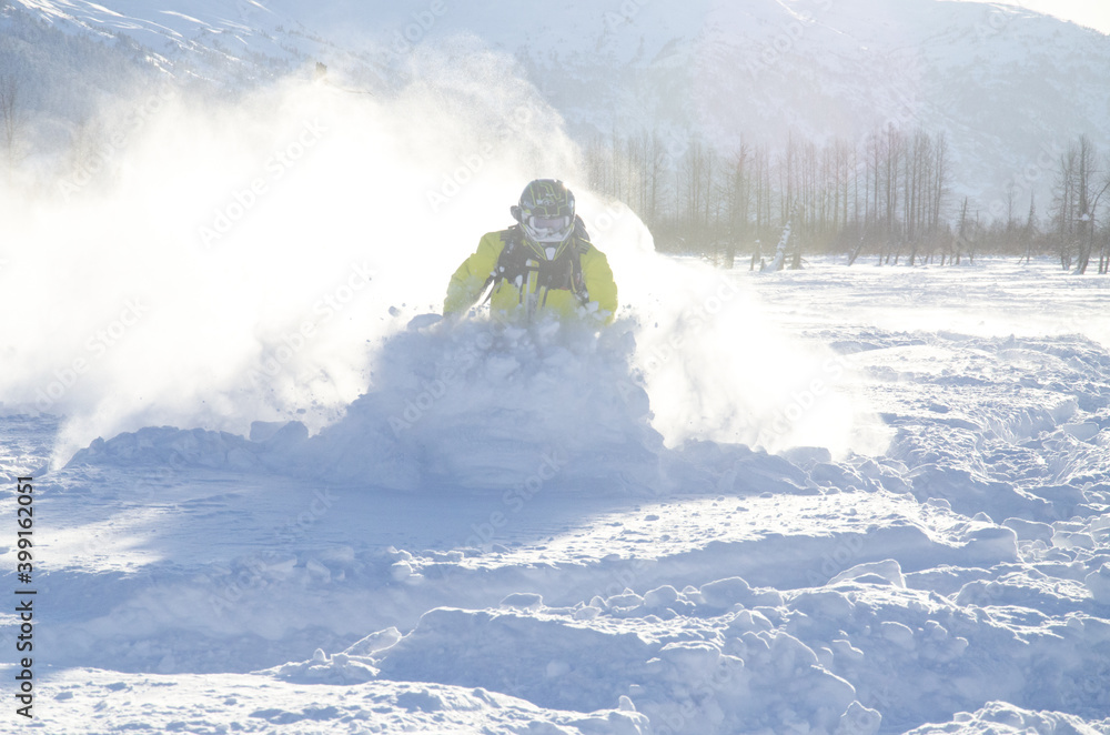 Snowmachine rider Snowmachine rider