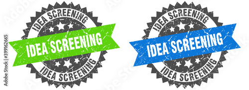 idea screening band sign. idea screening grunge stamp set