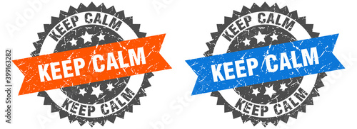 keep calm band sign. keep calm grunge stamp set