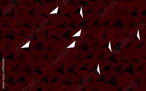 Dark Pink, Red vector layout with lines, triangles.