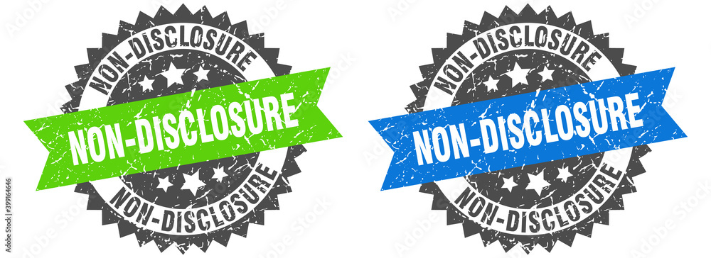 Obraz premium non-disclosure band sign. non-disclosure grunge stamp set