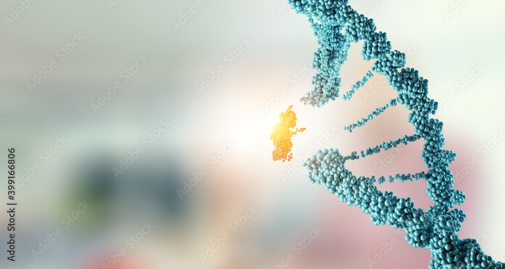Obraz premium Innovative DNA technologies in science and medicine