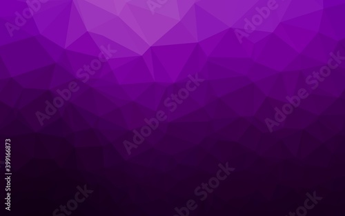 Dark Purple vector low poly texture.