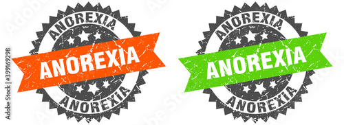 anorexia band sign. anorexia grunge stamp set