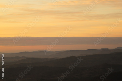 Sunrise over mountains