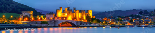 Conwy Castle located in Conwy. North Wales, UK photo