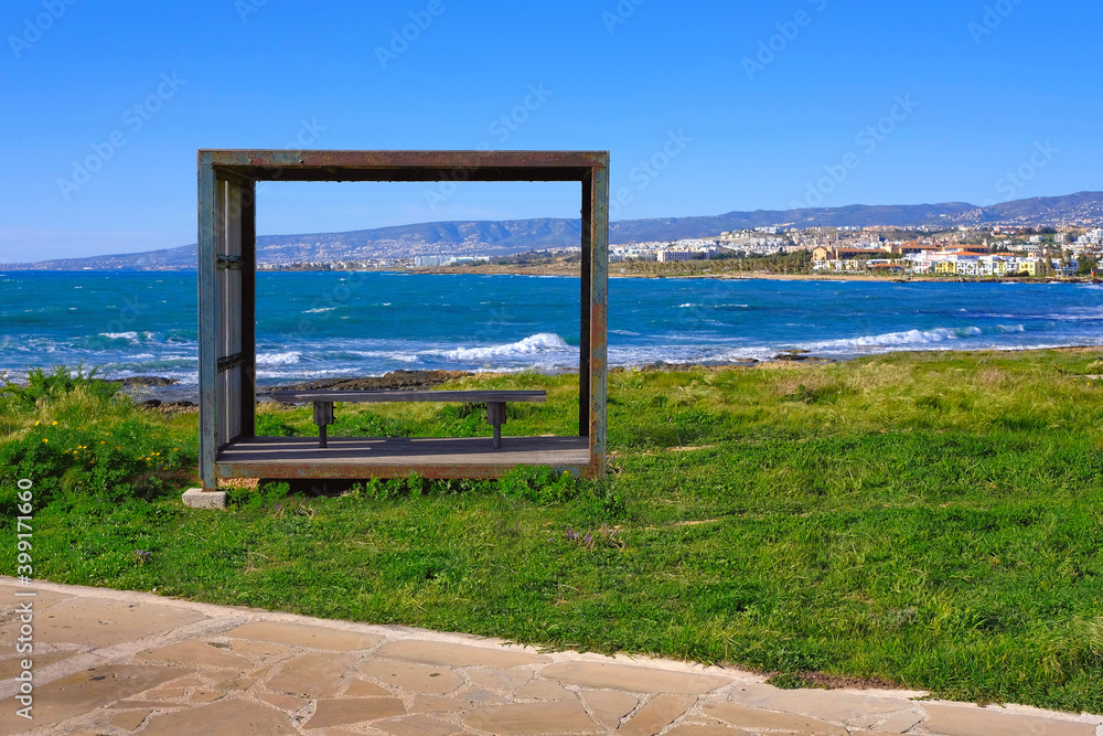 frame overlooking the resort coast of cyprus frame overlooking the resort coast of cyprus